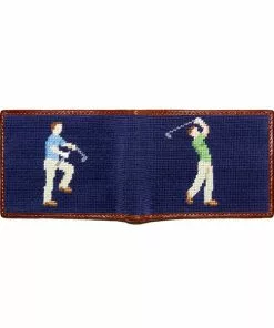 Smathers & Branson Accessories Mulligan Bifold Wallet (Dark Navy)