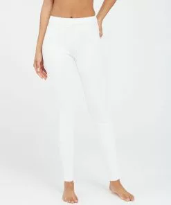 SPANX Bottoms Ankle Jean-Ish Leggings (White)
