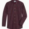 Southern Tide Skipjack Heather Roband Plaid Sport Shirt (Heather Chianti) Tops