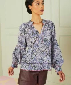 Marie Oliver Pippa Blouse (Dapple Mix) Tops