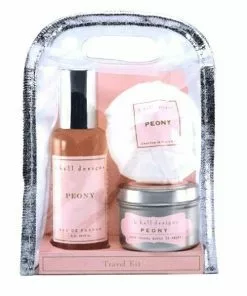 K. Hall Designs Gifts For Him Three-Piece Travel Kit (Peony)