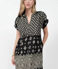 Ivy Jane Bandana Border Dress (Black)