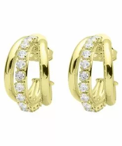 Sheila Fajl Small Claire Hoops W/ Czs