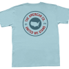 Peach State Pride American Co Patch T-Shirt (Chambray) Tops 1 Peach State Pride American Co Patch T-Shirt (Chambray) Tops
