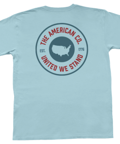Peach State Pride American Co Patch T-Shirt (Chambray) Tops