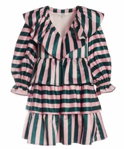 Crosby By Mollie Burch Anna Julia Dress (Holiday Stripe) Dresses