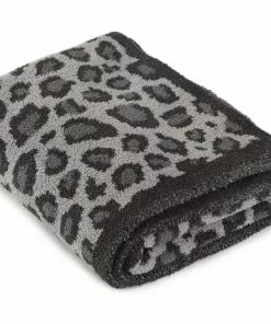 Barefoot Dreams CozyChic Safari Blanket (Dove Gray Multi)