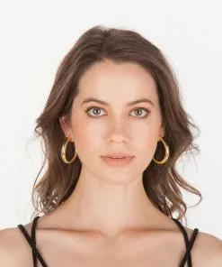 Sheila Fajl Chantal Hoops (Polished Gold)
