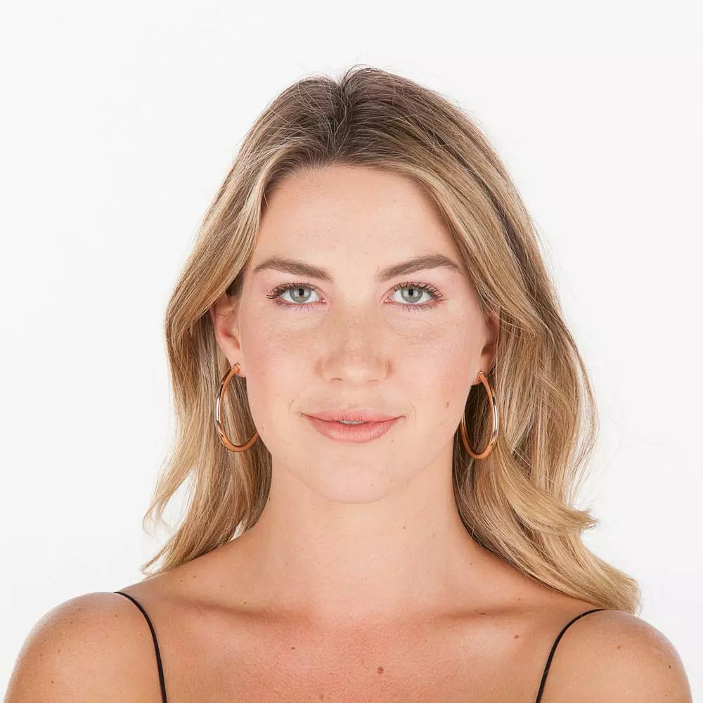 Sheila Fajl Accessories Smaller Everybody's Favorite Hoops (Polished Rose Gold) 4 Sheila Fajl Accessories Smaller Everybody's Favorite Hoops (Polished Rose Gold)