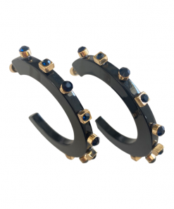 Smith & Co. City Girl Hoop (Blackout) Small Jewelry