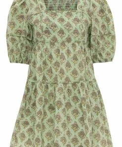 Anna Cate Harper Dress (Mint & Lilac)