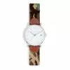 Smathers & Branson Camo Needlepoint Watch (Silver)