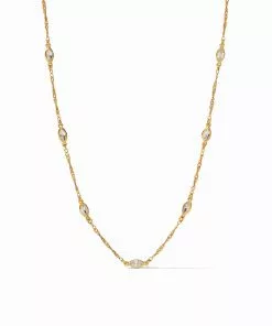 Julie Vos Jewelry Charlotte Delicate Station Necklace