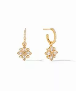 Julie Vos Charlotte Hoop & Charm Earring Jewelry