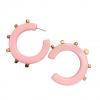 Smith & Co. City Girl Jewel Hoop (Pink) Small Jewelry 1 Smith & Co. City Girl Jewel Hoop (Pink) Small Jewelry