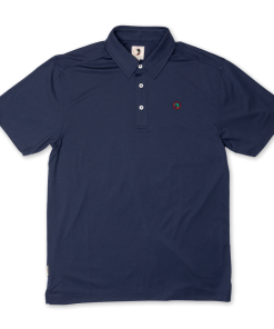 Duckhead Hayes Performance Logo Polo (Navy) Tops