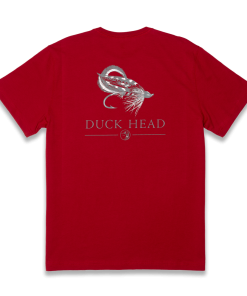 Duckhead Fly Lure Short Sleeve Tee (Rhubarb) Tops