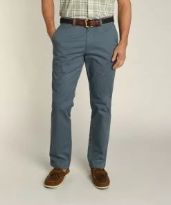 Duckhead Bottoms Gold School Chino Pant (Vintage Blue)