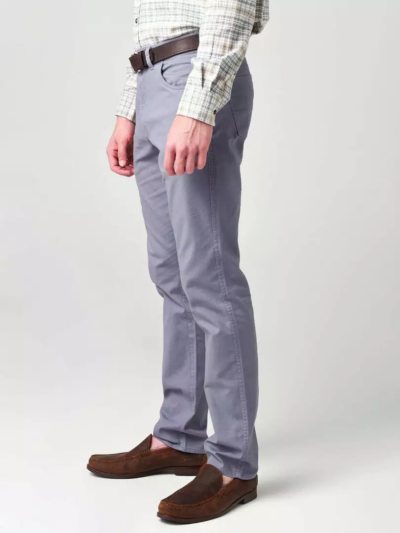 Duckhead Bottoms Pinpoint Canvas Five-Pocket (Slate Blue) 4 Duckhead Bottoms Pinpoint Canvas Five-Pocket (Slate Blue)