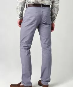 Duckhead Bottoms Pinpoint Canvas Five-Pocket (Slate Blue) 7 Duckhead Bottoms Pinpoint Canvas Five-Pocket (Slate Blue)
