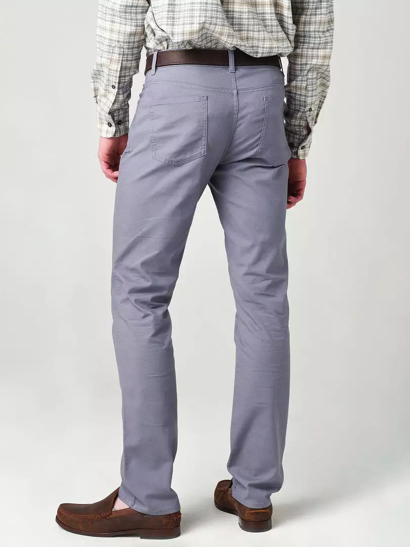 Duckhead Bottoms Pinpoint Canvas Five-Pocket (Slate Blue) 5 Duckhead Bottoms Pinpoint Canvas Five-Pocket (Slate Blue)
