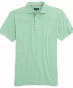 Fish Hippie Tops Heathered Beacham Polo (Peninsula Green)