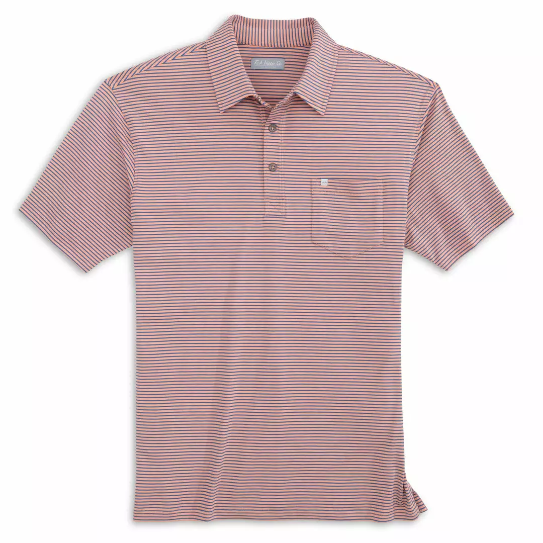 Fish Hippie Tops Shellbine Stripe Polo (Multiple Colors) 3 Fish Hippie Tops Shellbine Stripe Polo (Multiple Colors)