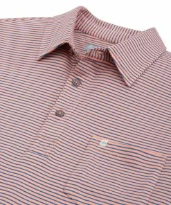 Fish Hippie Tops Shellbine Stripe Polo (Multiple Colors) 7 Fish Hippie Tops Shellbine Stripe Polo (Multiple Colors)