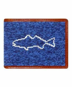 Smathers & Branson Fish On The Line Wallet (Dark Navy/Blueberry) Gifts For Him