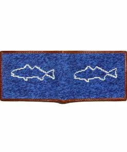 Smathers & Branson Fish On The Line Wallet (Dark Navy/Blueberry) Gifts For Him