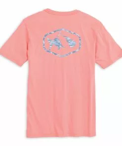 Fish Hippie Resolve Short Sleeve Tee (Coral)
