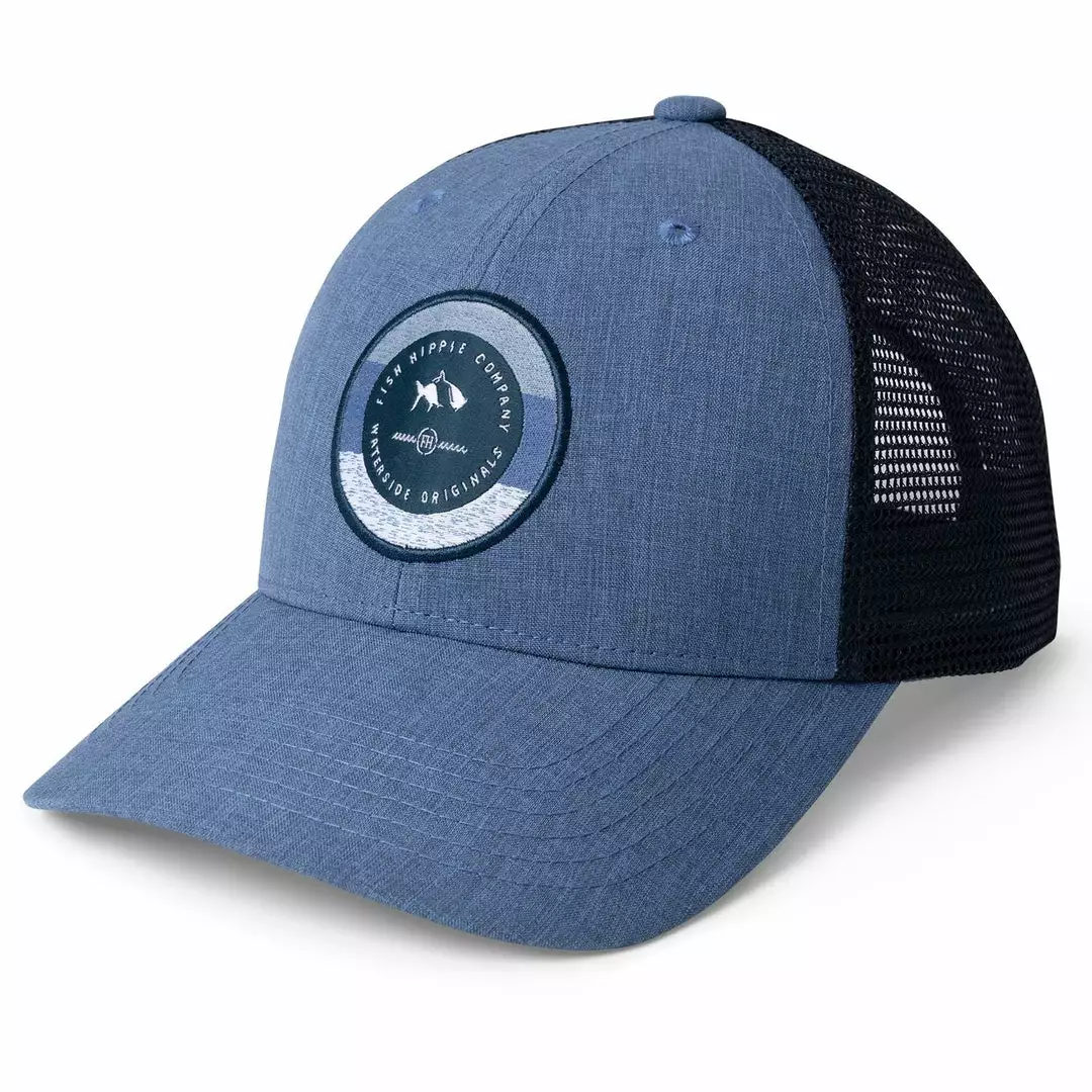 Fish Hippie Accessories Informer Trucker Hat (Blue) 3 Fish Hippie Accessories Informer Trucker Hat (Blue)