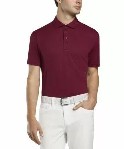 G/Fore Essential Pique Polo (Cabernet)