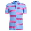 G/Fore Tops Offset Stripe Polo (Vista Blue)