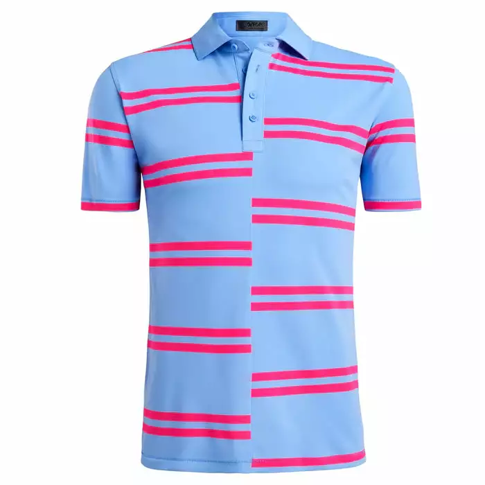 G/Fore Tops Offset Stripe Polo (Vista Blue) 3 G/Fore Tops Offset Stripe Polo (Vista Blue)
