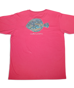 Southern Point Abstract Flounder (Crimson) Tops