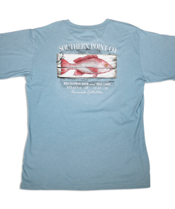 Southern Point The Gulf T Shirt (Washed Denim) Tops