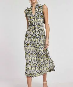 Tyler Boe Scarlett Silk Maxi Dress (Multi) Dresses