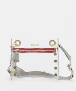 Hammitt Accessories Tony Small (Clear/Pewter)