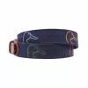 Smathers And Branson Accessories Dark Navy Ducks Unlimited Rainbow Logo Belt