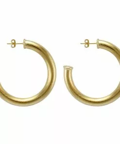 Sheila Fajl Chantal Hoops (Brushed Gold)