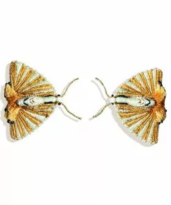 Mignonne Gavigan Accessories Fan Moth Earrings (Gold)