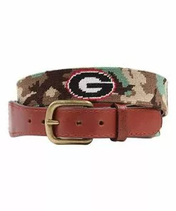 Smathers & Branson University Of Georgia Needlepoint Belt (Camo)
