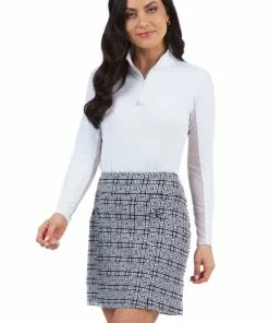 IBKUL Bottoms 18in Printed Skort (Pricilla White)