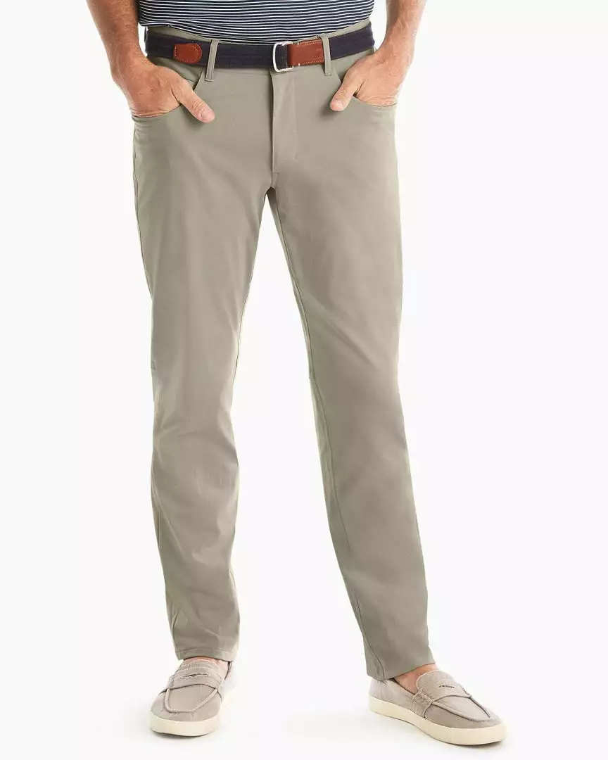 Johnnie-O Cross Country Pant (Light Khaki) Bottoms