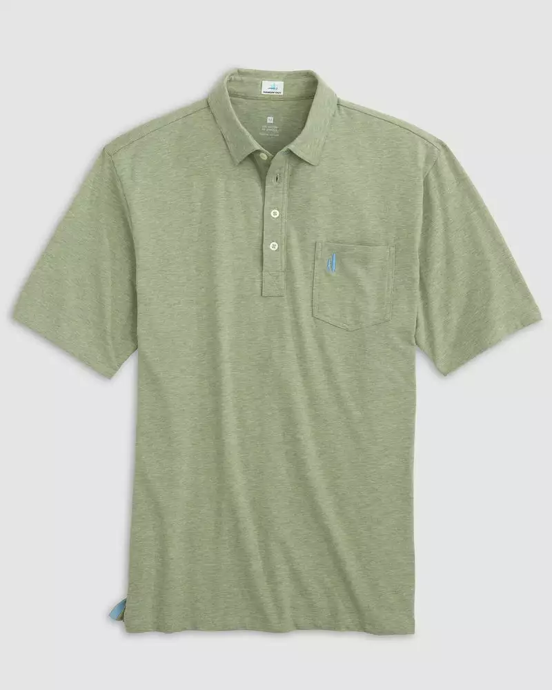 Johnnie-O Heathered Original Polo (Dill) Tops