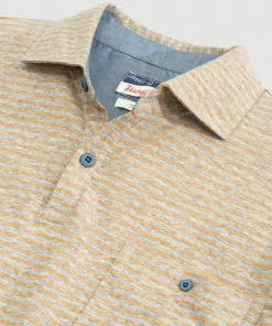 Johnnie-O Loews Striped Polo (Havana) Tops