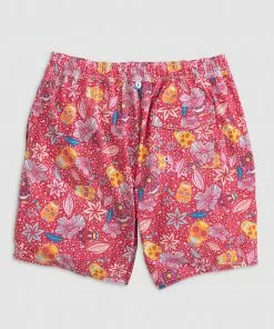 Johnnie-O Eden Surf Shorts (Malibu Red) Swim