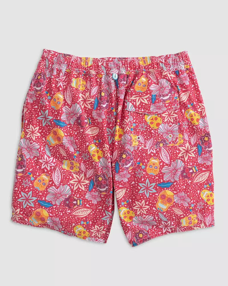 Johnnie-O Eden Surf Shorts (Malibu Red) Swim 4 Johnnie-O Eden Surf Shorts (Malibu Red) Swim