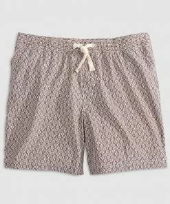 Johnnie-O Swim Haven Surf Shorts (Mocha)